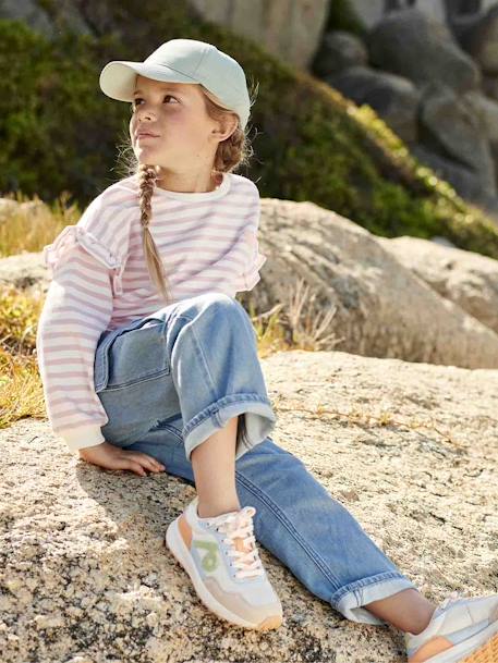 Cargo Jeans Loose Fit, Pull-Ons, for Girls stone 