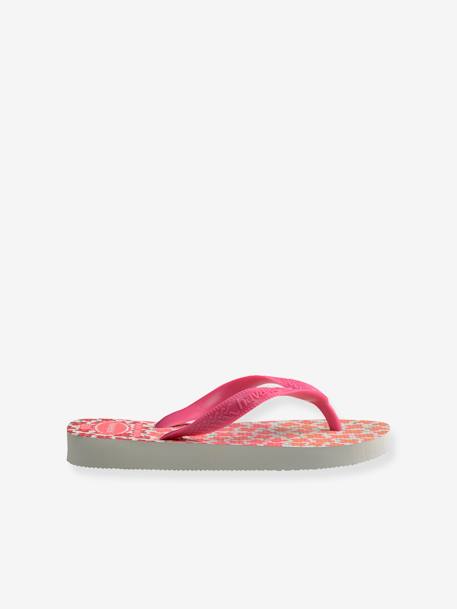 Flores Flip-Flops for Children, by HAVAIANAS printed pink 