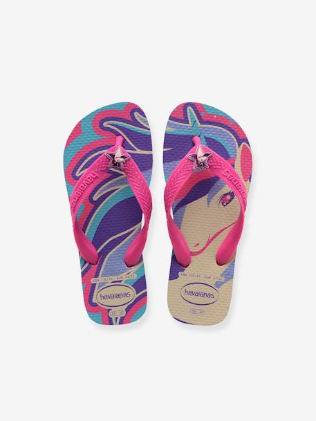 Fantasy Flip-Flops for Children, by HAVAIANAS® printed blue 