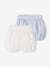 Set of 2 Embroidered Bloomer Shorts for Newborn Babies sky blue 