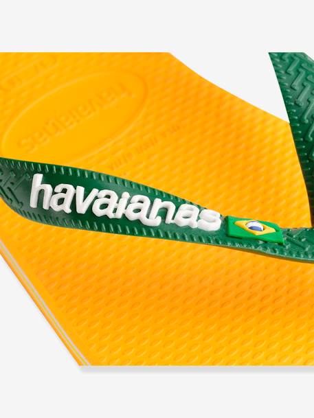 Brasil Logo Flip-Flops for Children, by HAVAIANAS® peach+yellow 