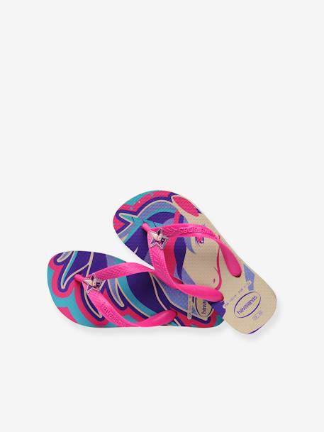 Fantasy Flip-Flops for Children, by HAVAIANAS® printed blue 