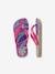 Fantasy Flip-Flops for Children, by HAVAIANAS® printed blue 