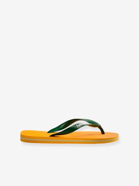 Brasil Logo Flip-Flops for Children, by HAVAIANAS® peach+yellow 