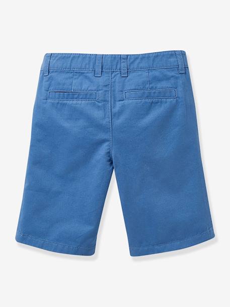 Chino Bermuda Shorts for Boys by CYRILLUS aqua green+azure+rose 