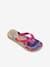 Fantasy Flip-Flops for Children, by HAVAIANAS® printed blue 