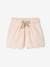 Shorts in Cotton Gauze with Scalloped Trim for Girls blue+nude pink+printed blue 