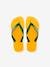 Brasil Logo Flip-Flops for Children, by HAVAIANAS® peach+yellow 