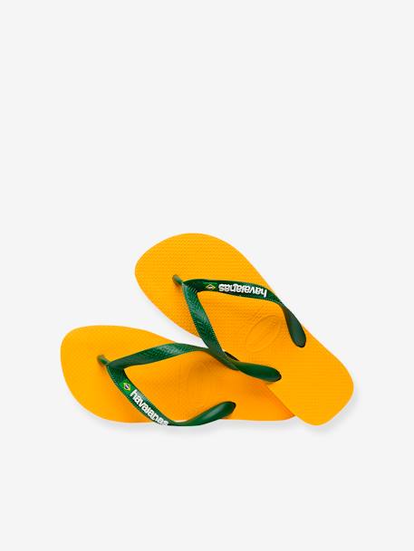 Brasil Logo Flip-Flops for Children, by HAVAIANAS® peach+yellow 