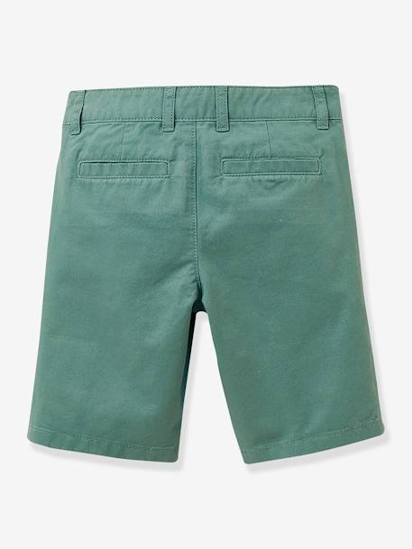 Chino Bermuda Shorts for Boys by CYRILLUS aqua green+azure+rose 