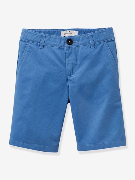 Chino Bermuda Shorts for Boys by CYRILLUS aqua green+azure+rose 