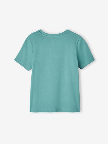 T-Shirt with Message for Boys mint green+night blue+royal blue+sage green+white+yellow 