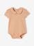 Pack of 2 Openwork Bodysuits in Organic Cotton for Newborns old rose 