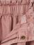 Cargo Trousers for Girls in Loose-Fitting Fabric old rose+sandy beige 