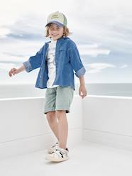 -Coloured Bermuda Shorts for Boys