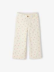 Girls-Wide Cropped Trousers for Girls