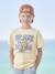 T-Shirt with Mascot, for Boys lavender+yellow 