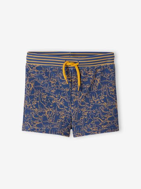 Dinosaur Swim Shorts for Boys navy blue 