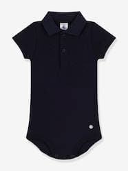 Short Sleeve Bodysuit with Polo Shirt Neckline, by PETIT BATEAU