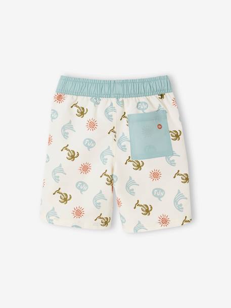 Printed Swim Shorts for Boys printed beige 