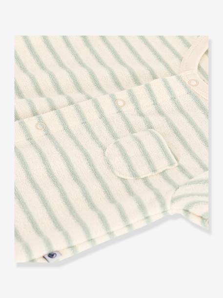 Jumpsuit for Babies by PETIT BATEAU striped green 