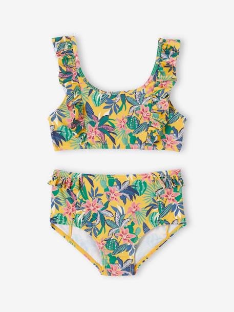 Bikini with Exotic Print mustard 