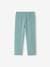 Pack of 2 Mid-Calf Leggings for Girls emerald green+Grey+mauve 