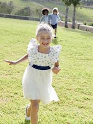 Girls-Dresses-Occasion Wear Ruffled Dress for Girls