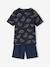 Pack of 2 Dinosaur Pyjamas for Boys navy blue 