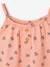 Striped Sleeveless Top with Fine Straps, for Babies rose 