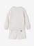 Sweatshirt & Shorts Sports Combo for Boys aqua green+marl white 