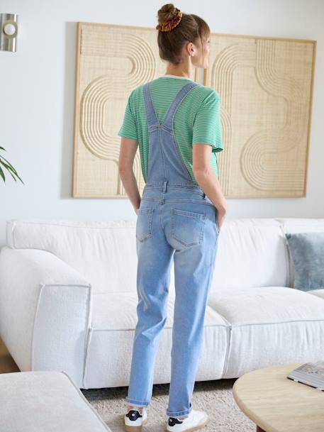 Mom Fit Denim Dungarees for Maternity & Nursing Special brut denim+double stone 