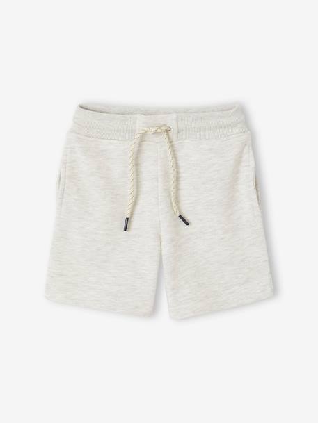 Sweatshirt & Shorts Sports Combo for Boys aqua green+marl white 