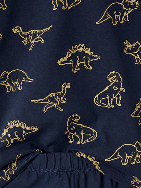 Pack of 2 Dinosaur Pyjamas for Boys navy blue 