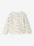 Floral Padded Jacket in Cotton Gauze, for Girls ecru 