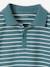 Set of 2 Piqué Knit Polo Shirts for Boys aqua green+BROWN DARK 2 COLOR/MULTICOL 