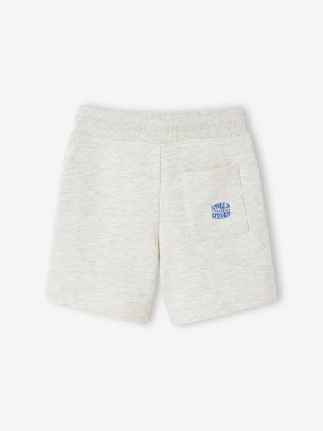 Sweatshirt & Shorts Sports Combo for Boys aqua green+marl white 