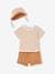 3-Piece Combo: T-Shirt, Shorts & Matching Hat for Newborn Babies cappuccino 