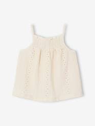 Baby-T-shirts & Roll Neck T-Shirts-Strappy Fancy Knit Top for Babies