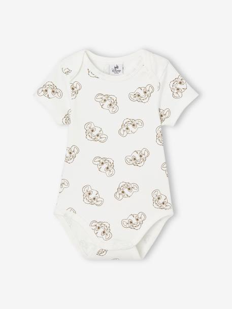 Pack of 2 Short Sleeve Bodysuits  for Babies, The Lion King by Disney® khaki 