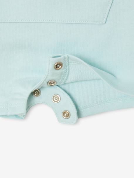 Fleece Playsuit for Babies sky blue 