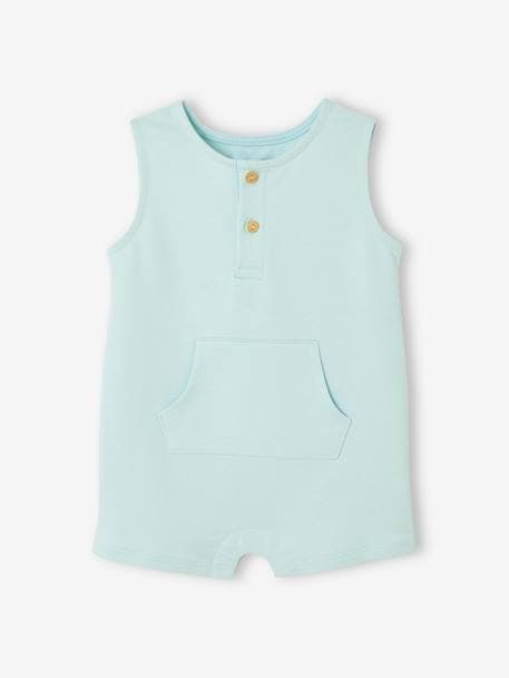 Fleece Playsuit for Babies sky blue 