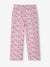 Wide Floral Trousers for Girls rose 