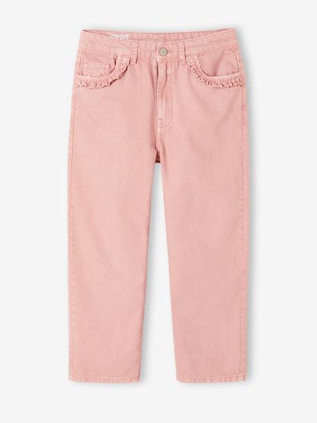 WIDE Hip MorphologiK Straight Leg Trousers for Girls blush+sage green 