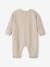 Honeycomb Jumpsuit for Newborn Babies clay beige 