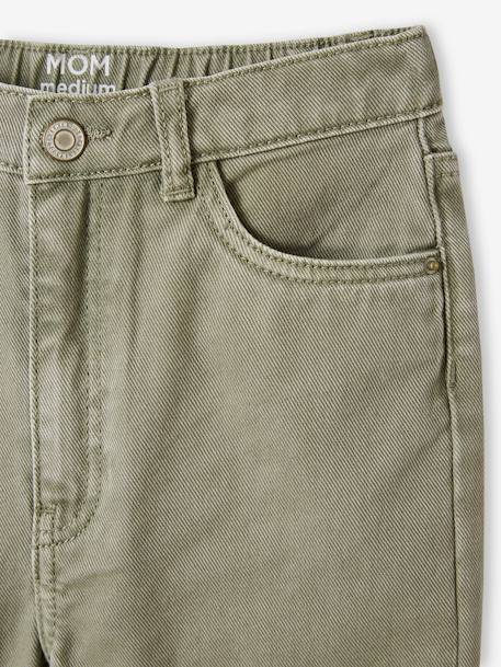 MEDIUM Hip MorphologiK Mom Trousers for Girls khaki+peach 