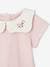 Pack of 2 T-Shirts in Organic Cotton for Newborn Babies rose 