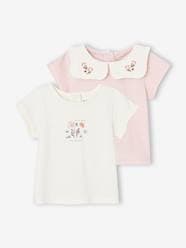 Pack of 2 T-Shirts in Organic Cotton for Newborn Babies