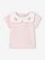 Pack of 2 T-Shirts in Organic Cotton for Newborn Babies rose 