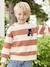 Sweatshirt with Wide Stripes & Bouclé Badge for Boys apricot+night blue 